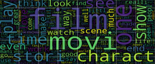 movie reviews word cloud collage of words - play, time, movi, charact, store, even, watch, film, scene, one, see, look, find, think, way, make, come, love, much, show, life, end, seem, people, actor, made, well, still, world, famil, good, say, great, day